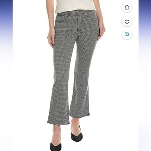 Madewell womens Mid-Rise Kick Out Spruce Ankle Jean, 27 Green black and white